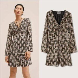 MANGO Flowy printed dress SIZE 6
